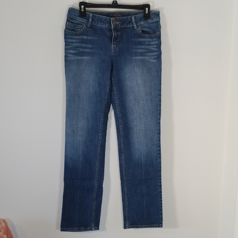 Simply Vera Vera Wang Straight Leg Blue Jeans